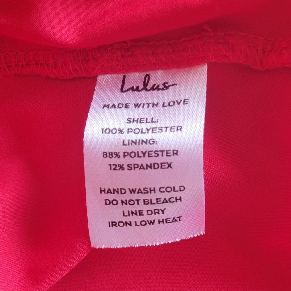 Lulu's Red Mini Dress - Picture 10 of 11